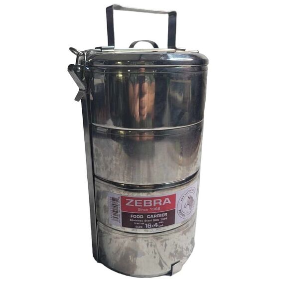 Other - 3453 Thai Zebra 4‎ Tier Stainless Steel Food Carrier